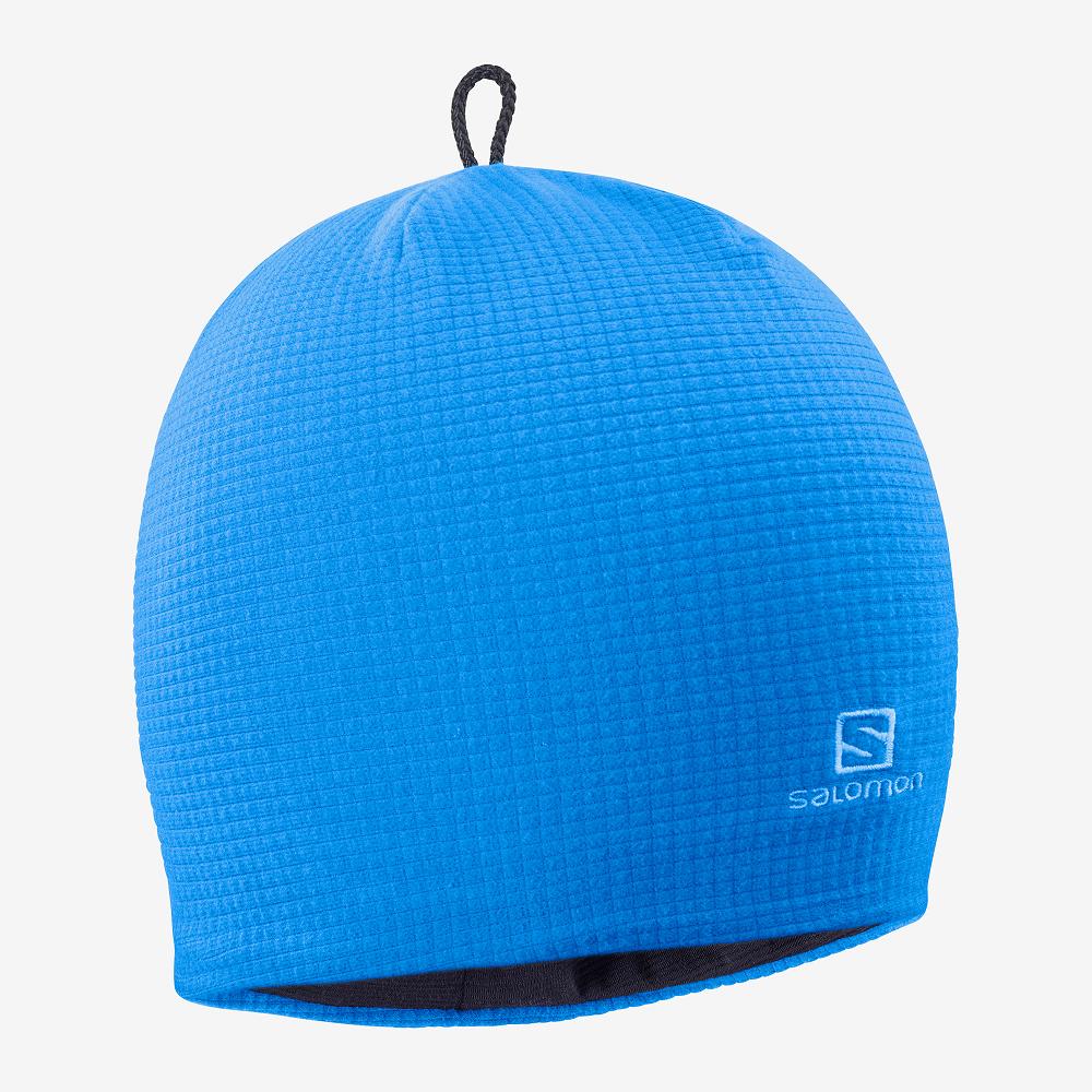 SALOMON RS WARM Philippines - Men's Beanie - Blue | 793806-PJF